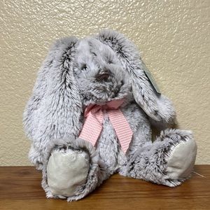 Big Lot Bunny Rabbit Grey brown Easter Stuffed Animal